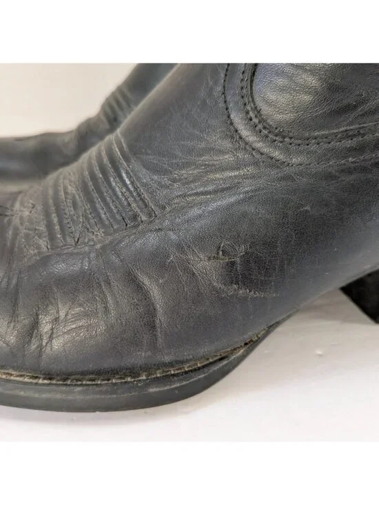 Ariat Heritage R Toe Western Boots Black Leather Women’s 7B Style 15701 Cowboy - Picture 10 of 16